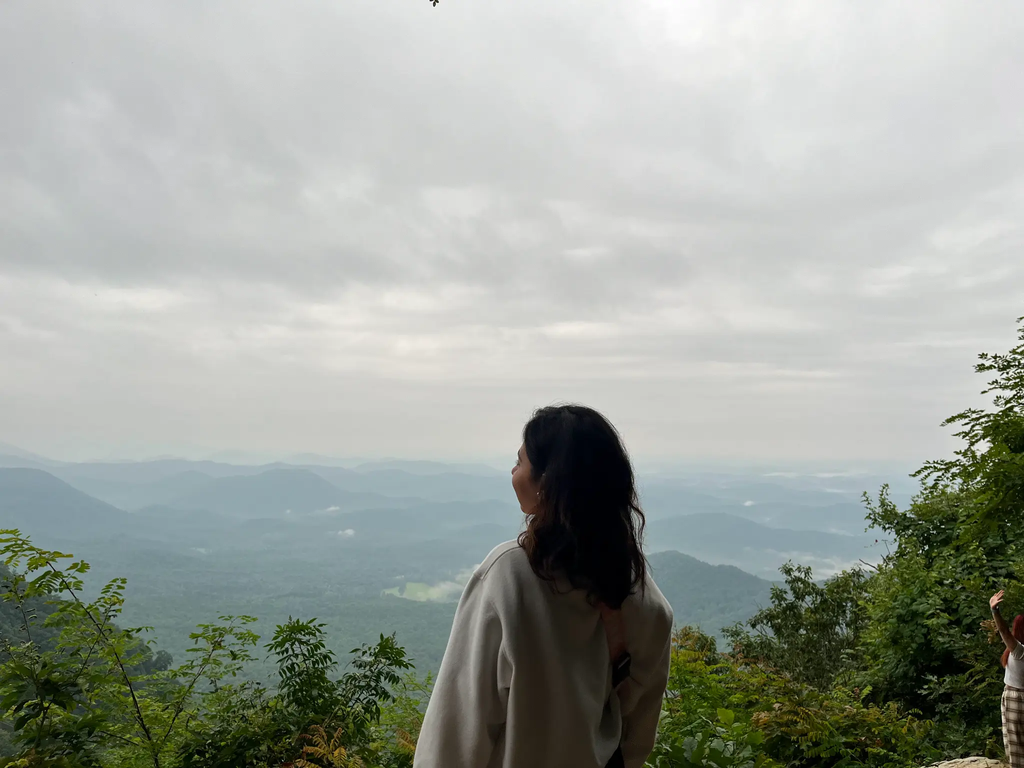 Abi reflecting in the mountains