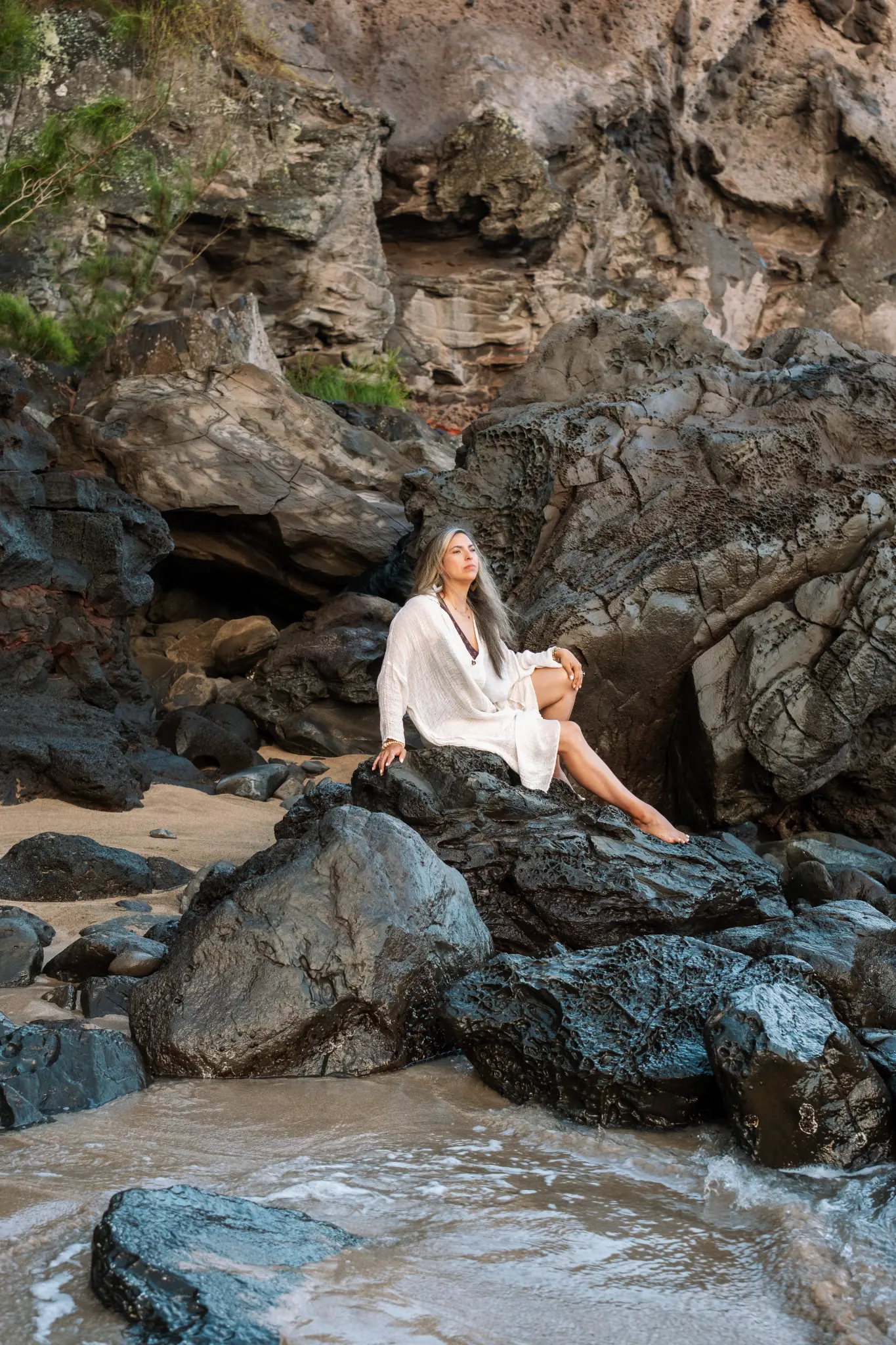 Angela Soto by the ocean