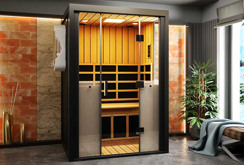 infrared salt sauna